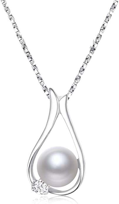 Pearl necklace, a gift for your wife, a pearl pendant necklace, a Christmas gift for mothers, wives, or girlfriends.